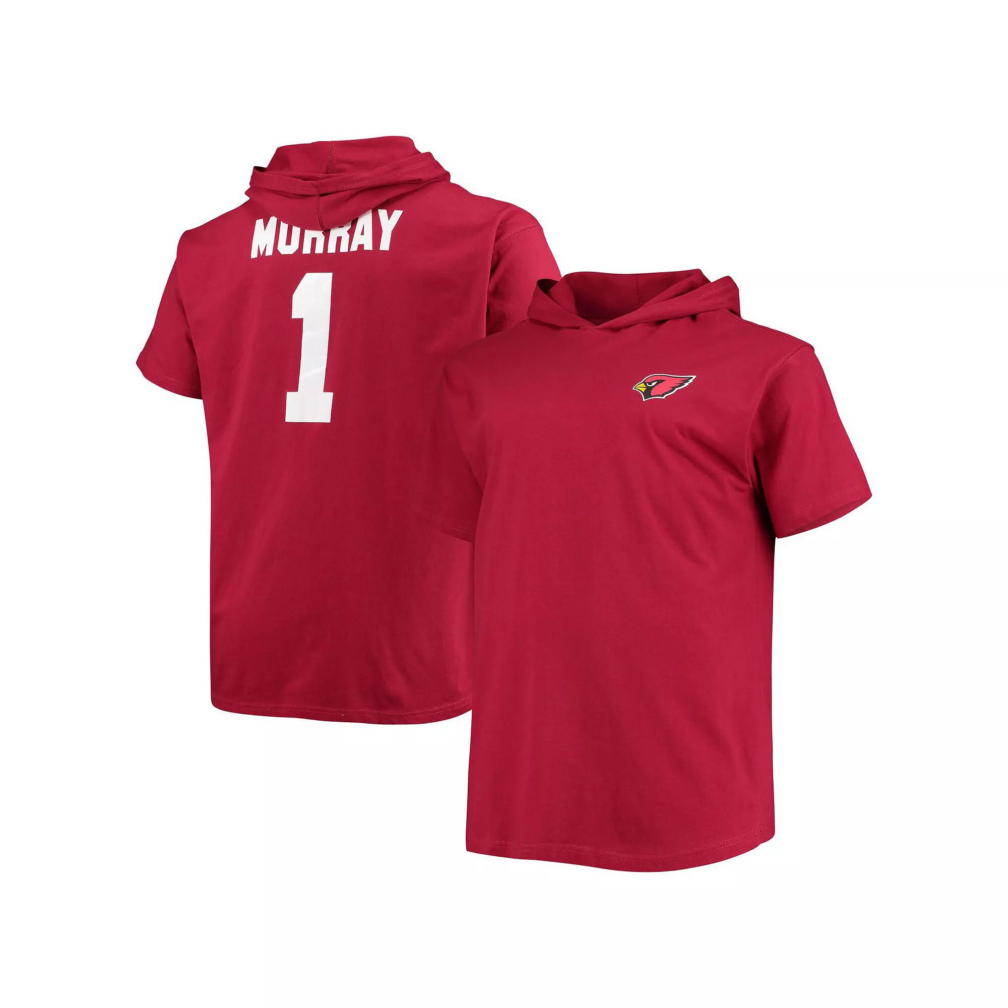 Men's Fanatics Branded Kyler Murray Cardinal Arizona Cardinals Big & Tall Player Name & Number Hoodie T-Shirt, Size: 5XB, Red Product Image