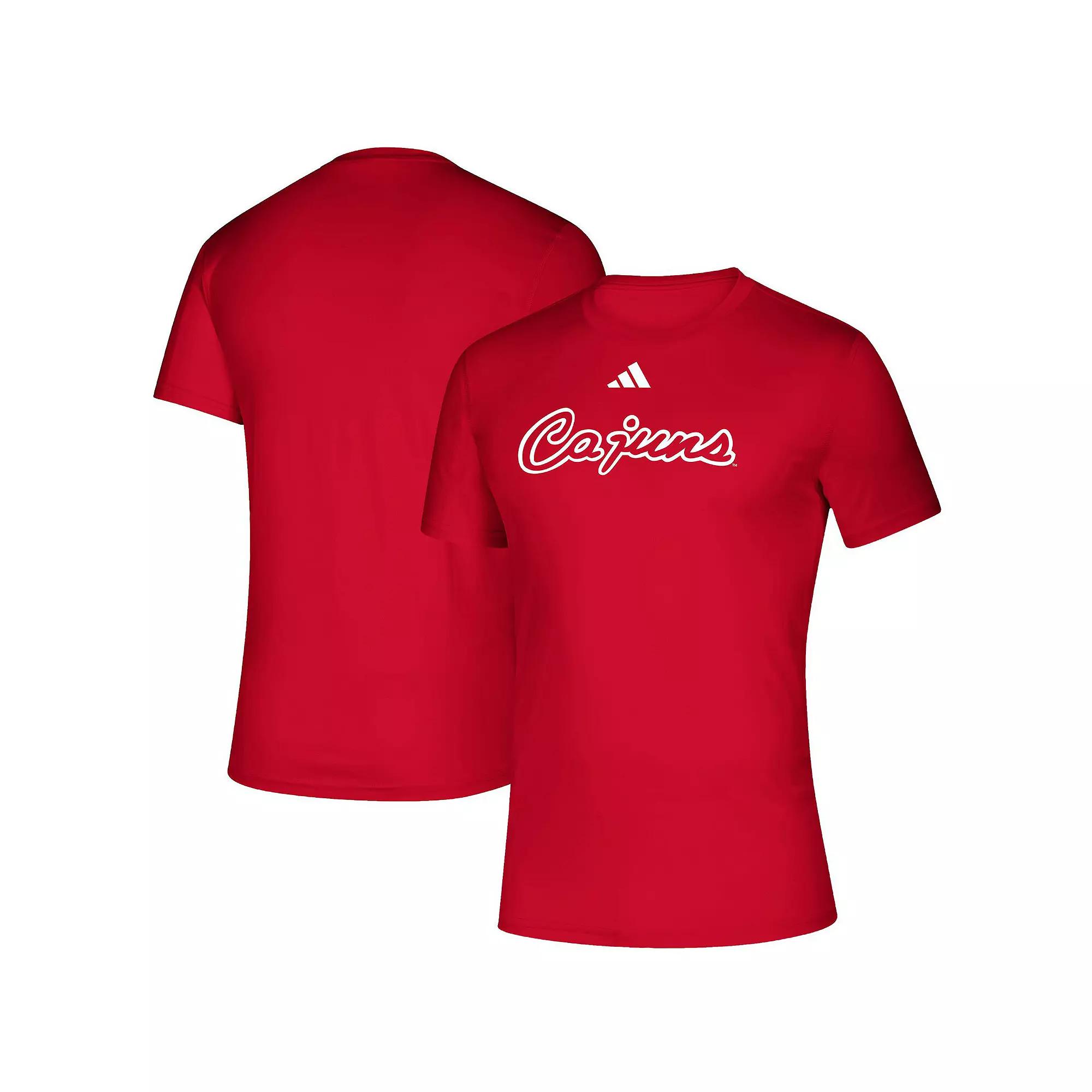 Men's adidas Red Louisiana Ragin' Cajuns Vault Script Creator T-Shirt, Size: XL, Nc2 Red Product Image