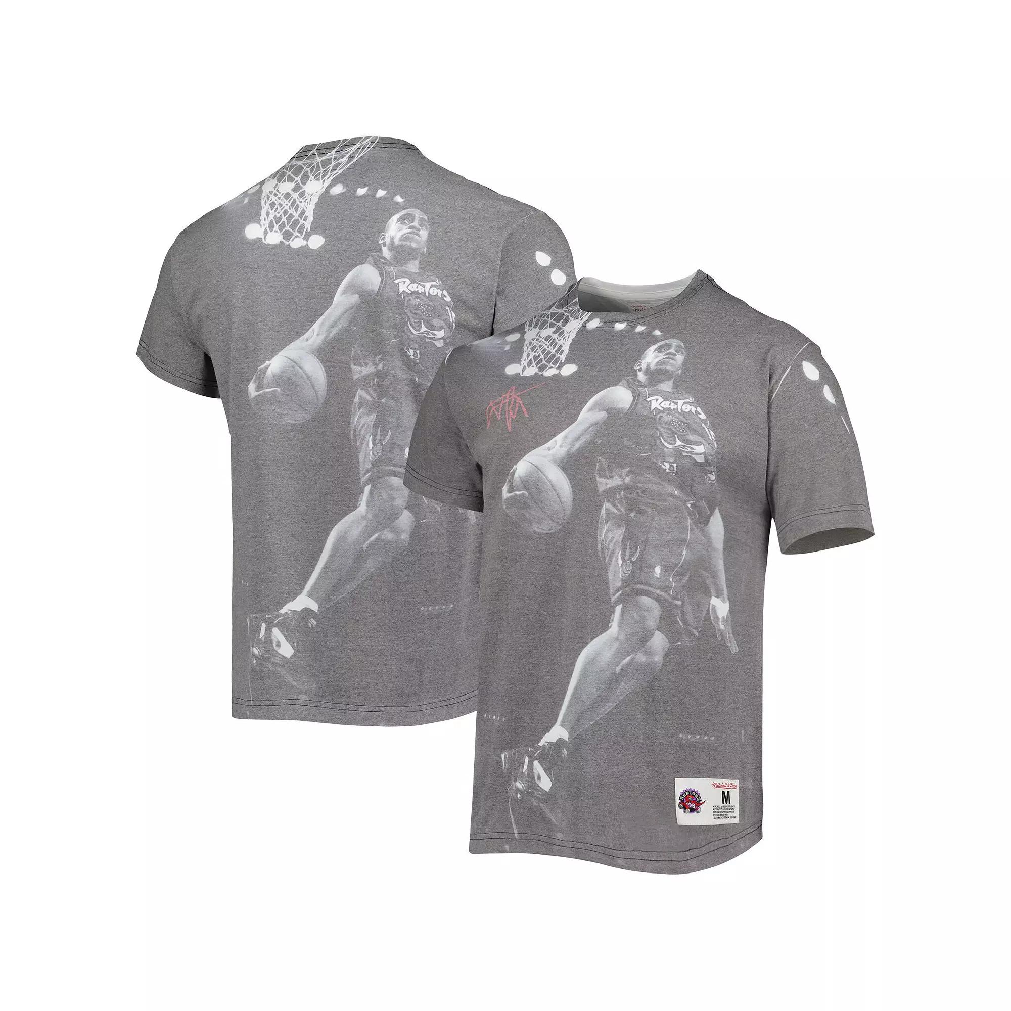 Men's Mitchell & Ness Vince Carter Gray Toronto Raptors Above The Rim Sublimated T-Shirt,  Product Image