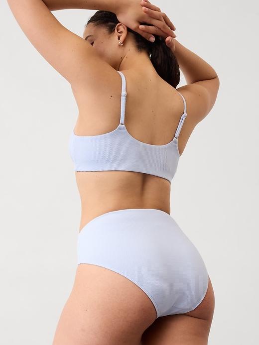 High Waist Pique Swim Bottom Product Image