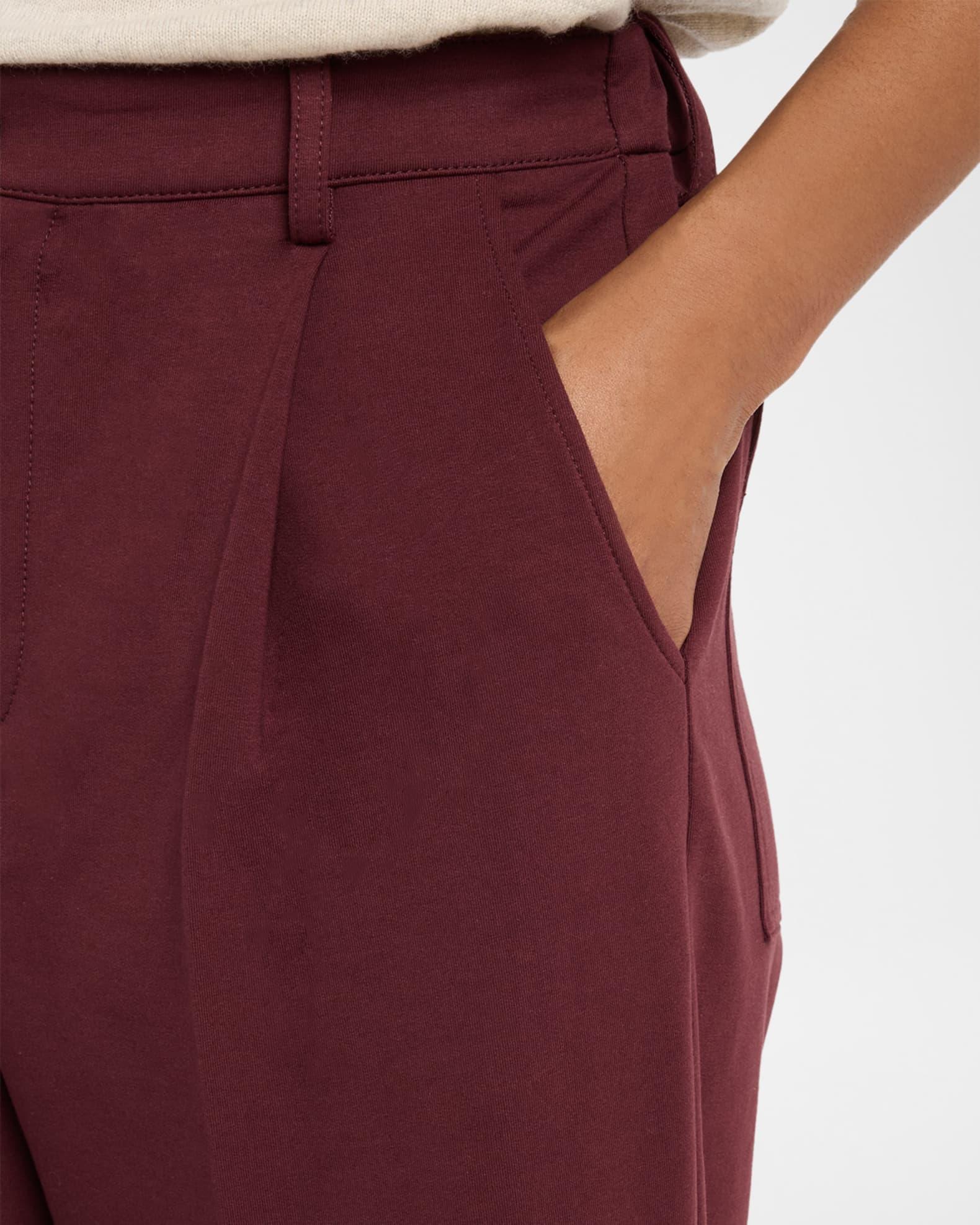 Light Fleece Straight-Leg Crop Travel Pants Product Image