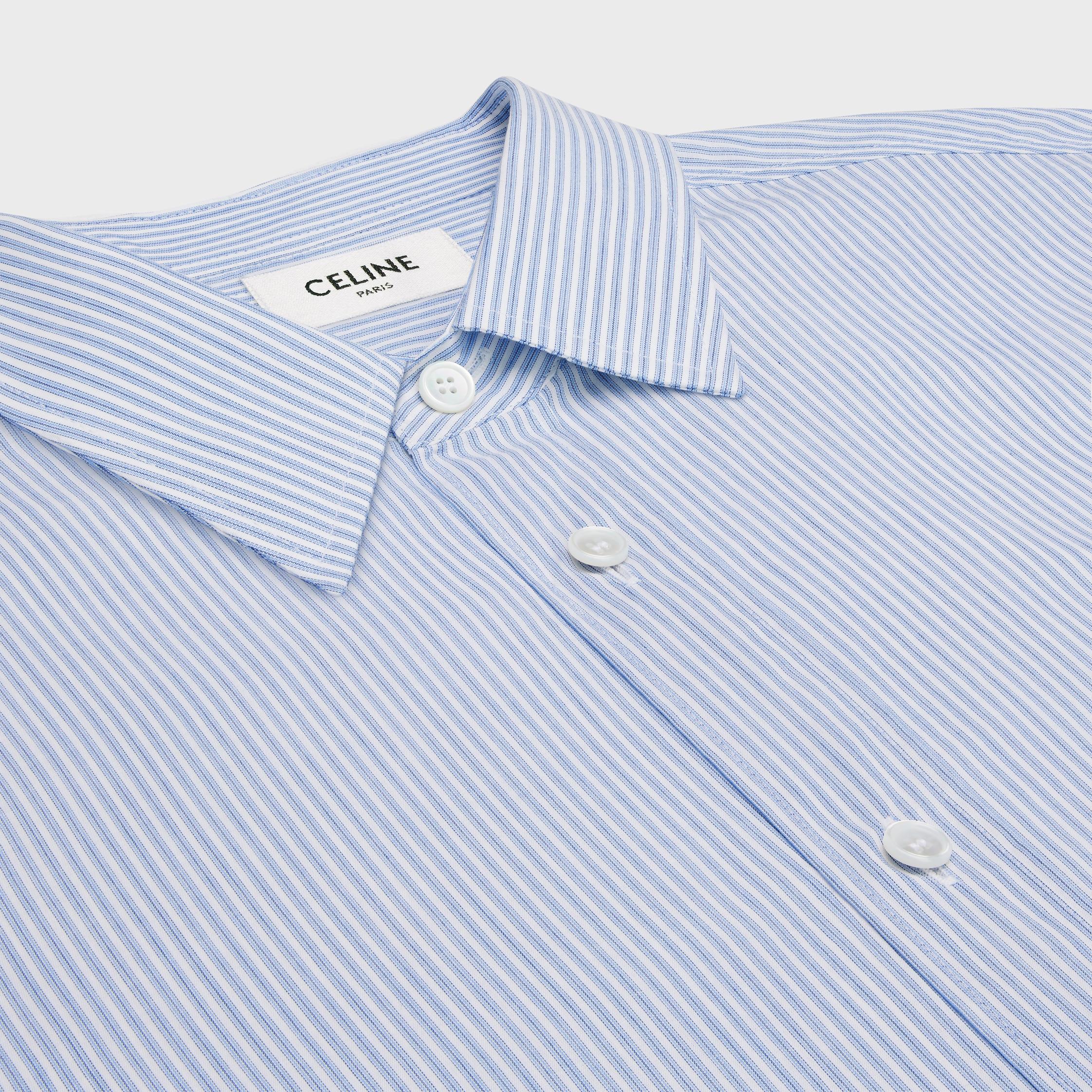 loose shirt in striped cotton Product Image