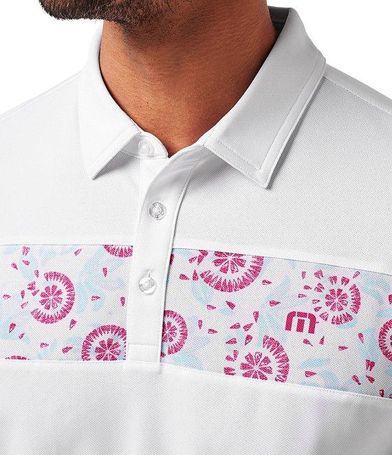 TravisMathew Good Good Flourish Short Sleeve Polo Shirt Product Image