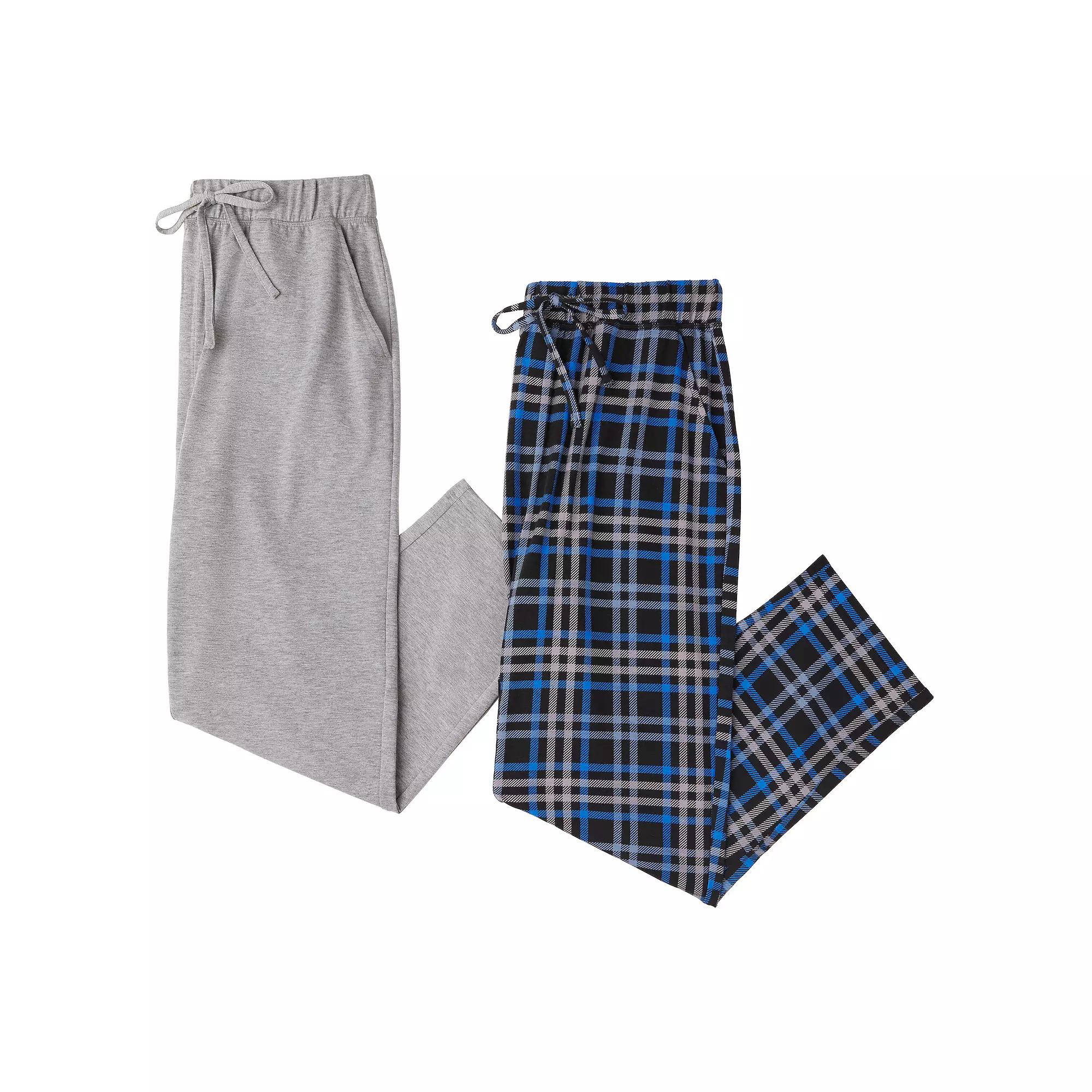 Men's Cuddl Duds® 2-Pack French Terry Pajama Pants,  Product Image