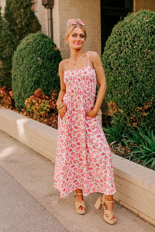 Smiles and Sunshine Floral Maxi in Ivory Product Image