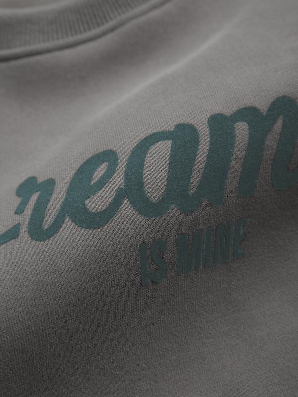 Simple Letter Print Oversized Hoodie Product Image