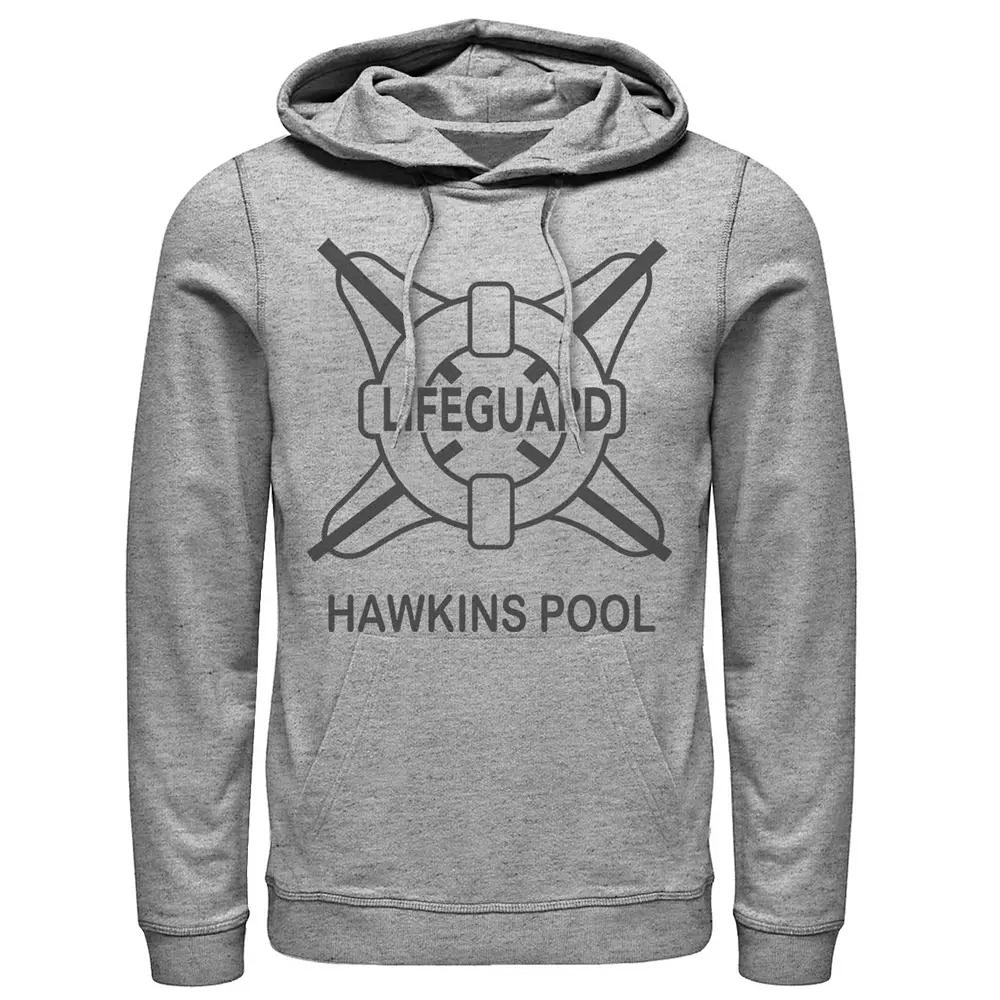 Men's Netflix Stranger Things Hawkins Pool Lifeguard Logo Hoodie,  Product Image