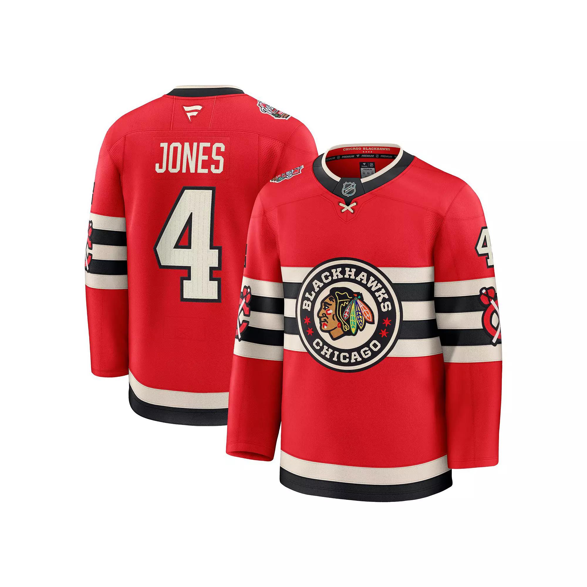 Men's Fanatics Seth Jones Red Chicago Blackhawks 2025 NHL Winter Classic Premium Player Jersey, Size: 42 Product Image