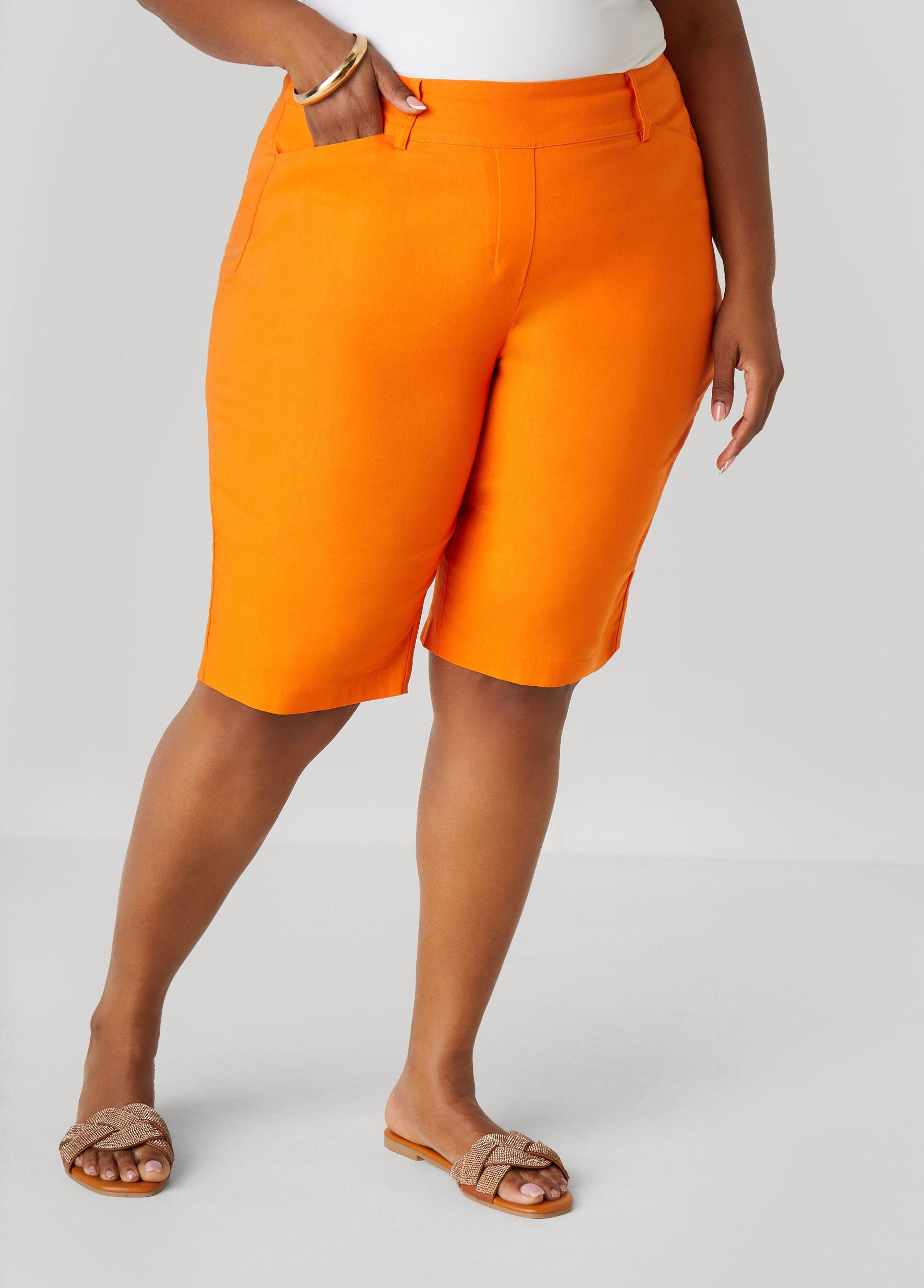 Plus Size Millennium High Rise Bermuda Shorts Ashley Stewart Product Image