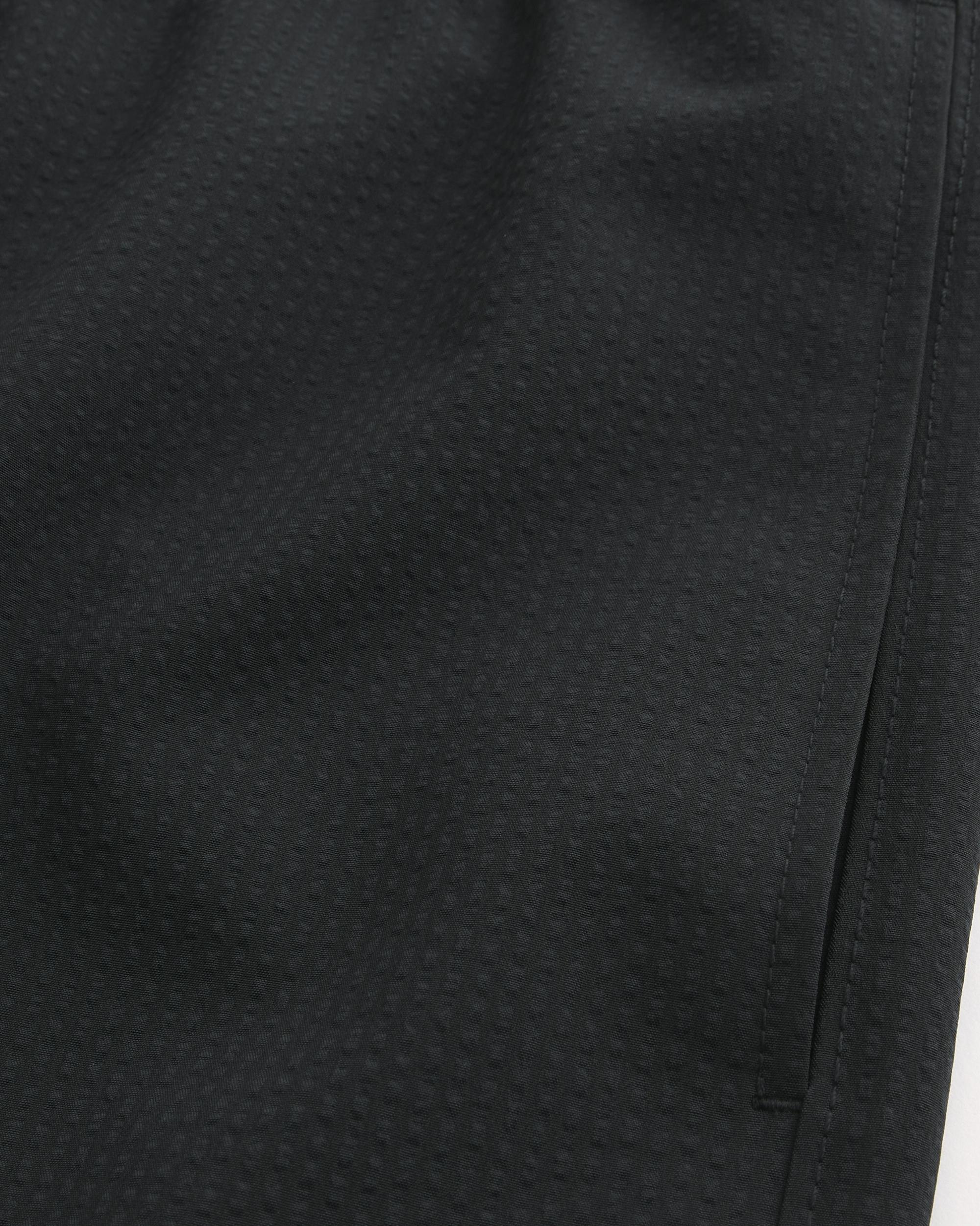 Mid-Thigh Seersucker Volley Swim Trunks Product Image