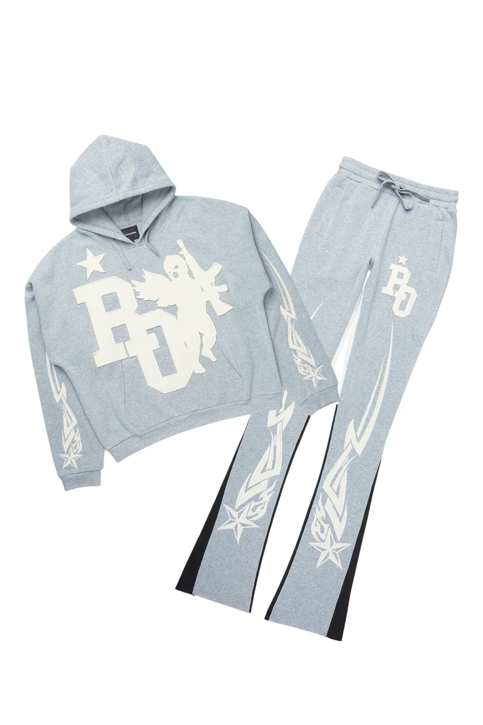 Danehsa Heather Grey Super Stacked Trackset Female Product Image