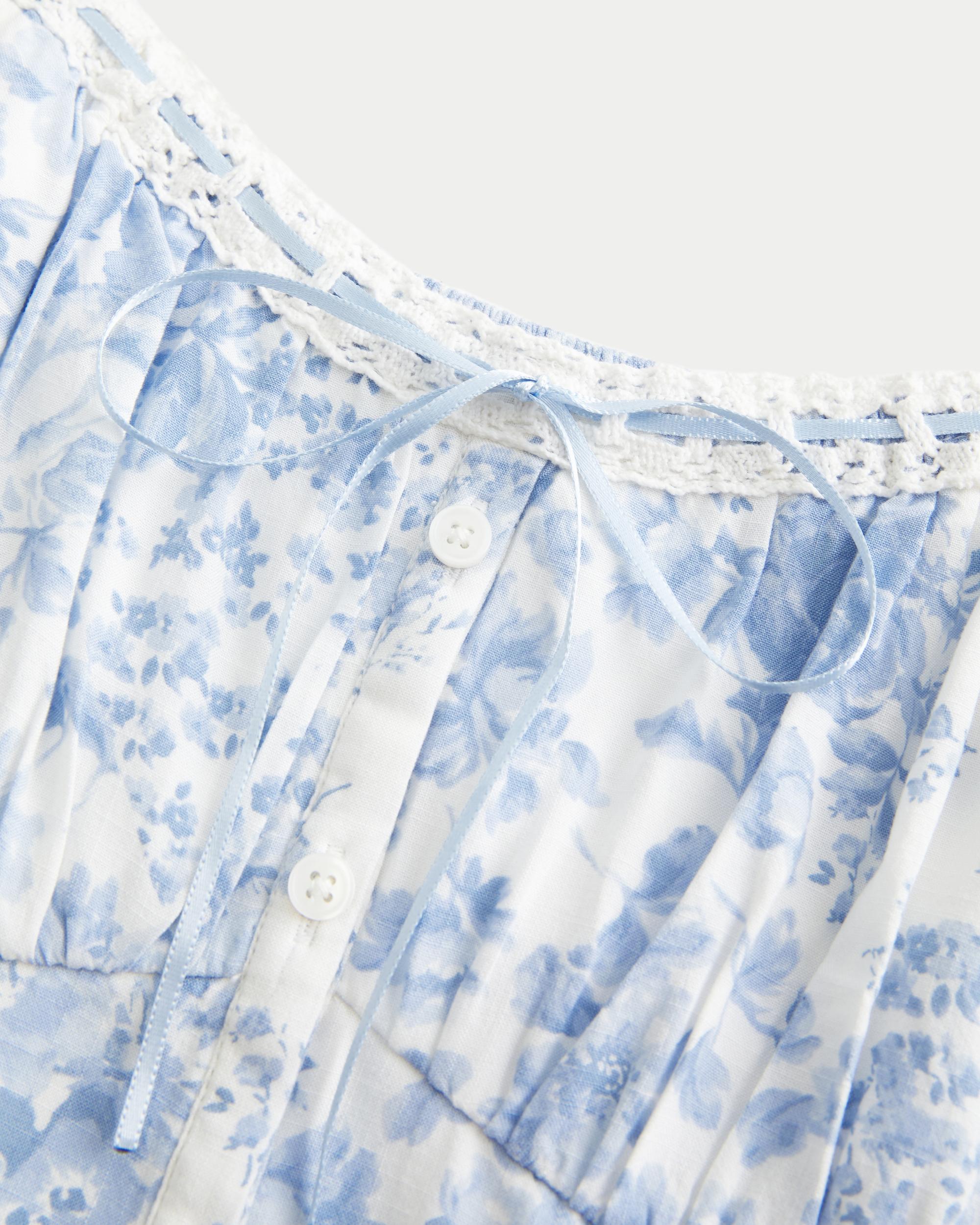 Off-the-Shoulder Pintuck Blouse Product Image