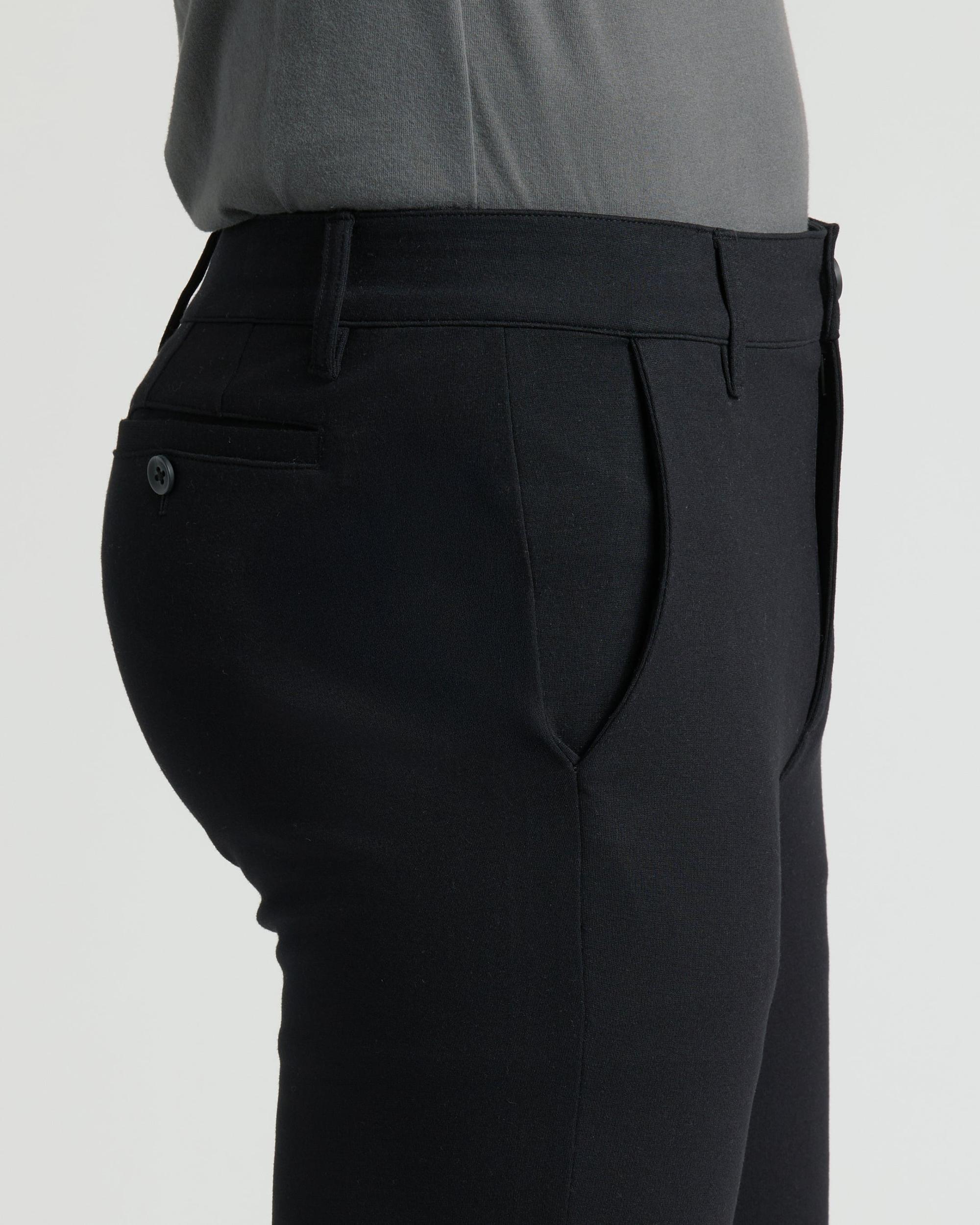 Black Slim Comfort Knit Chino Pant Product Image