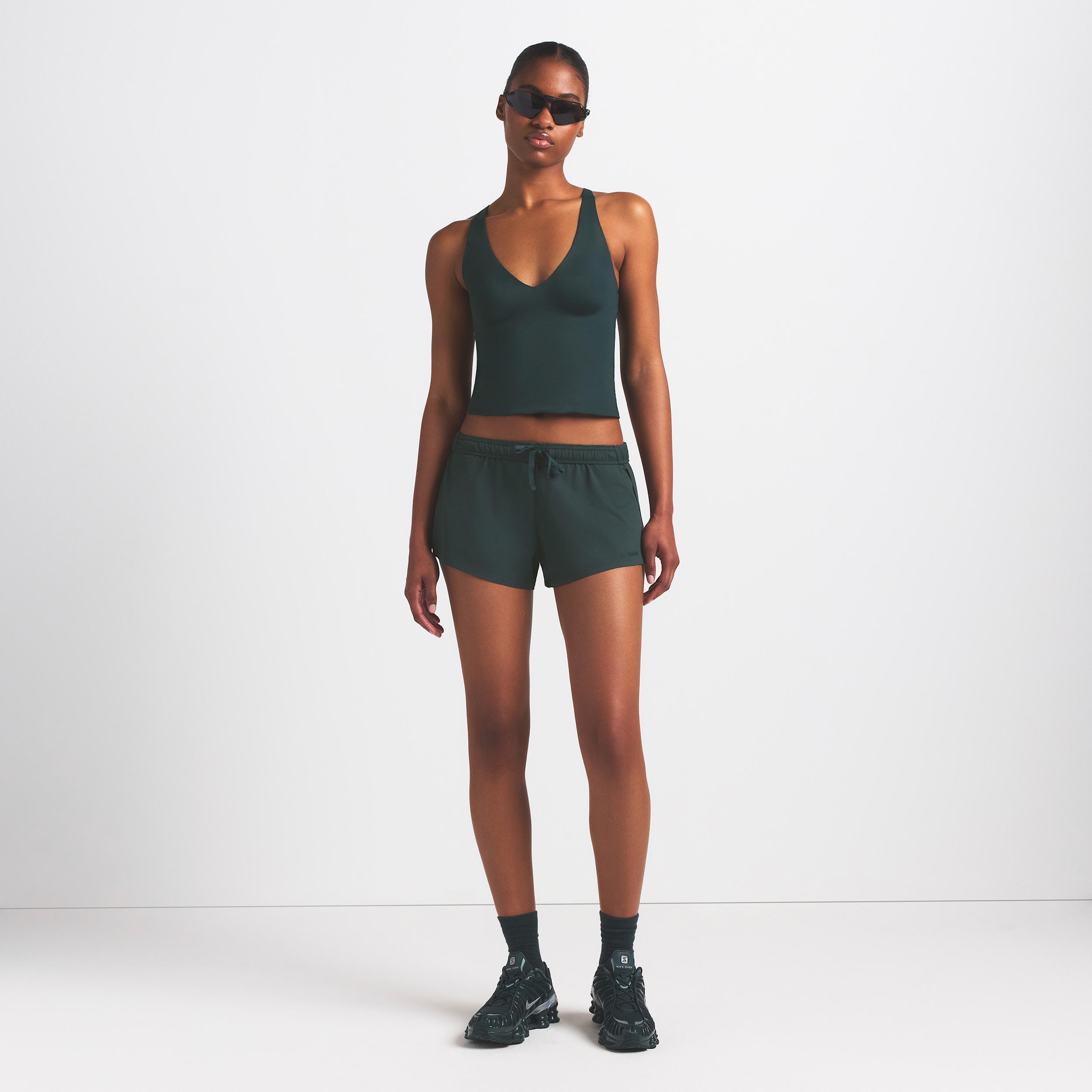 Nike Womens SKIMS Shine V-Neck Tank Top | SLSLS8621W-DKT Product Image