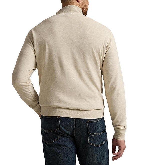 Polo Ralph Lauren Big & Tall Luxury Jersey Quarter-Zip Pullover Product Image