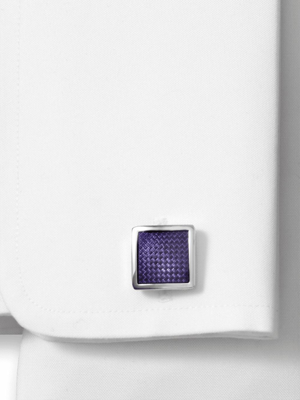 Enamel Square Cufflink - Purple Product Image