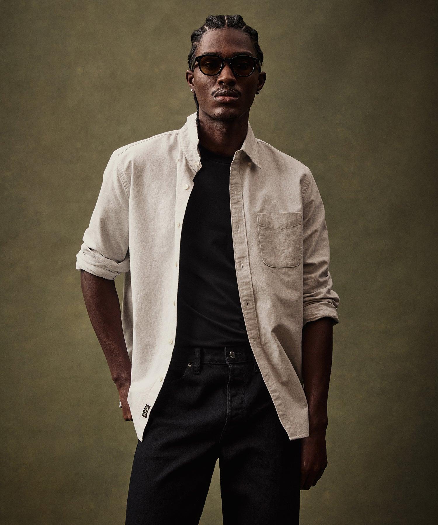 Japanese Selvedge Oxford Button-Down Collar Shirt Product Image