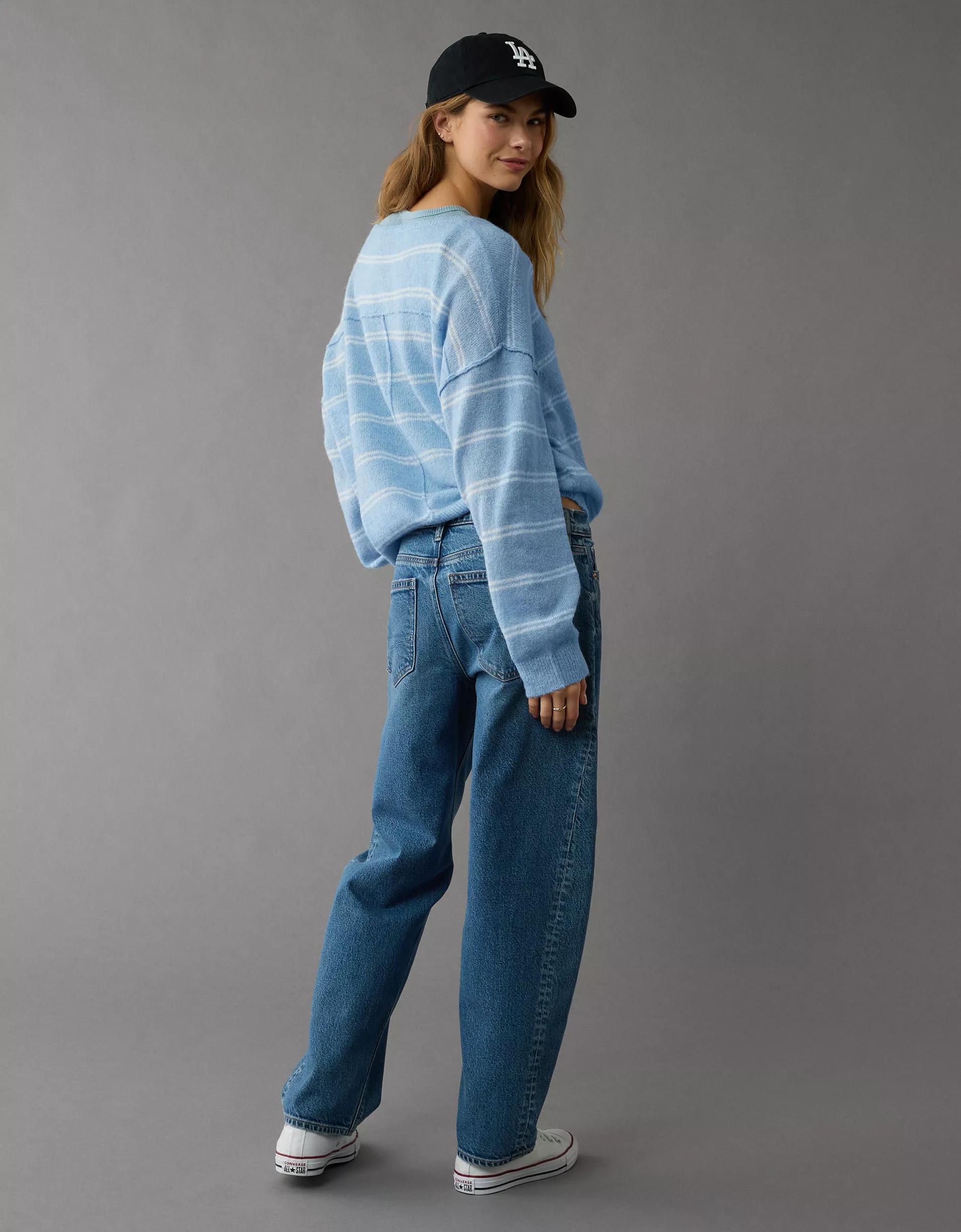 AE Whoa So Soft Notch Neck Sweater Product Image