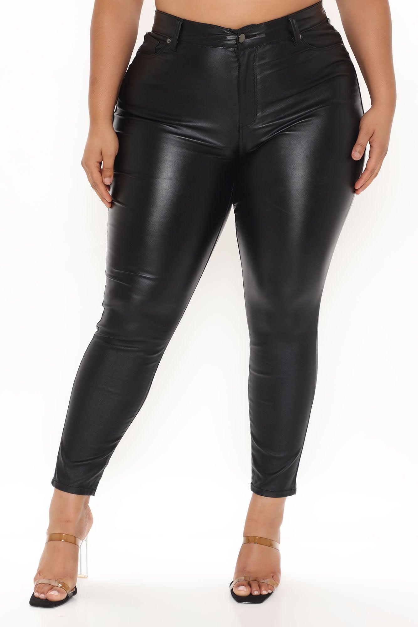 She Bad PU Leather Pant - Black Product Image