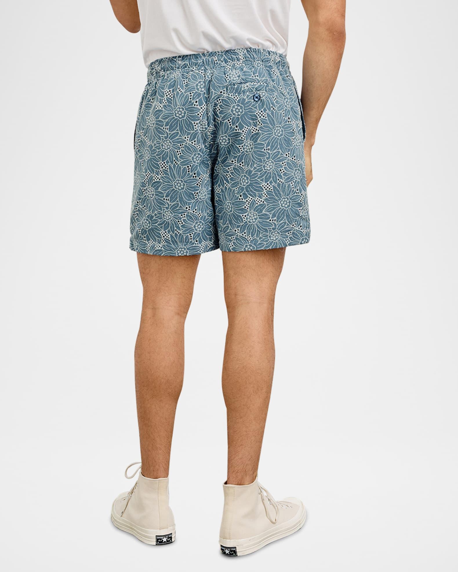 Men's Logan Floral Embroidered Pull-On Shorts Product Image