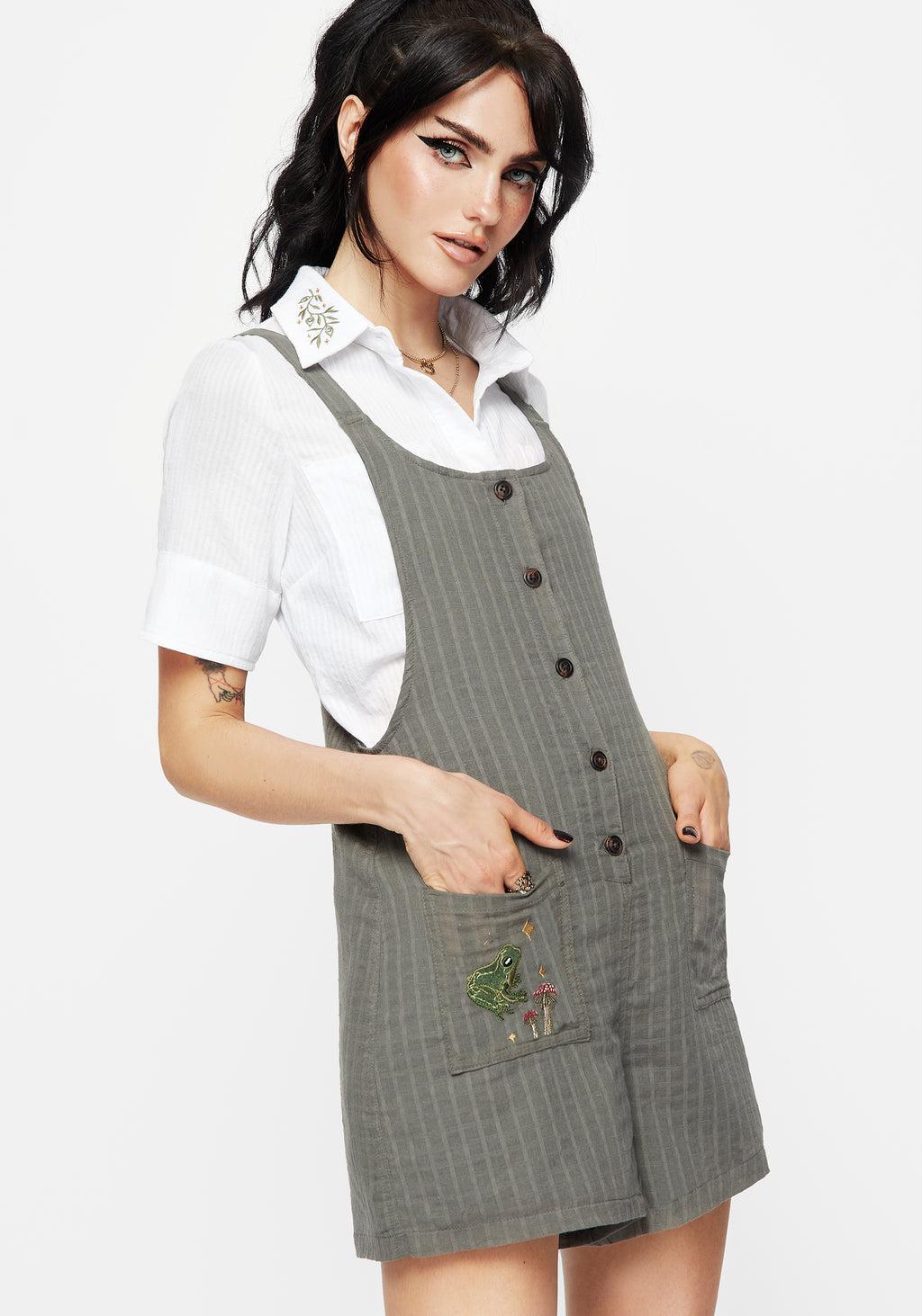 Koax Cotton Embroidered Cami Playsuit Product Image