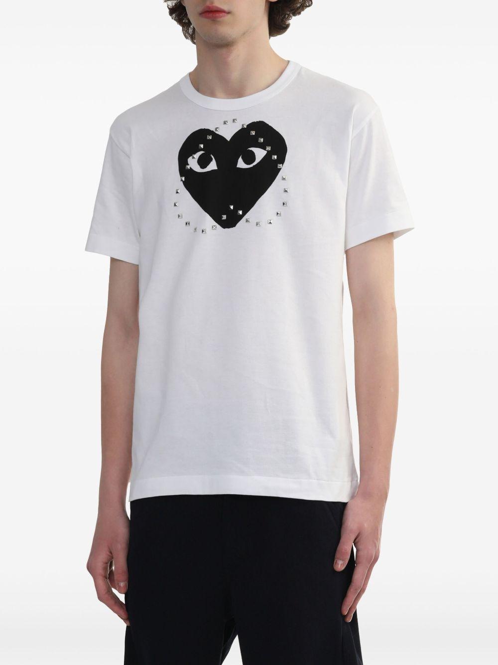 logo-stud cotton t-shirt  Product Image