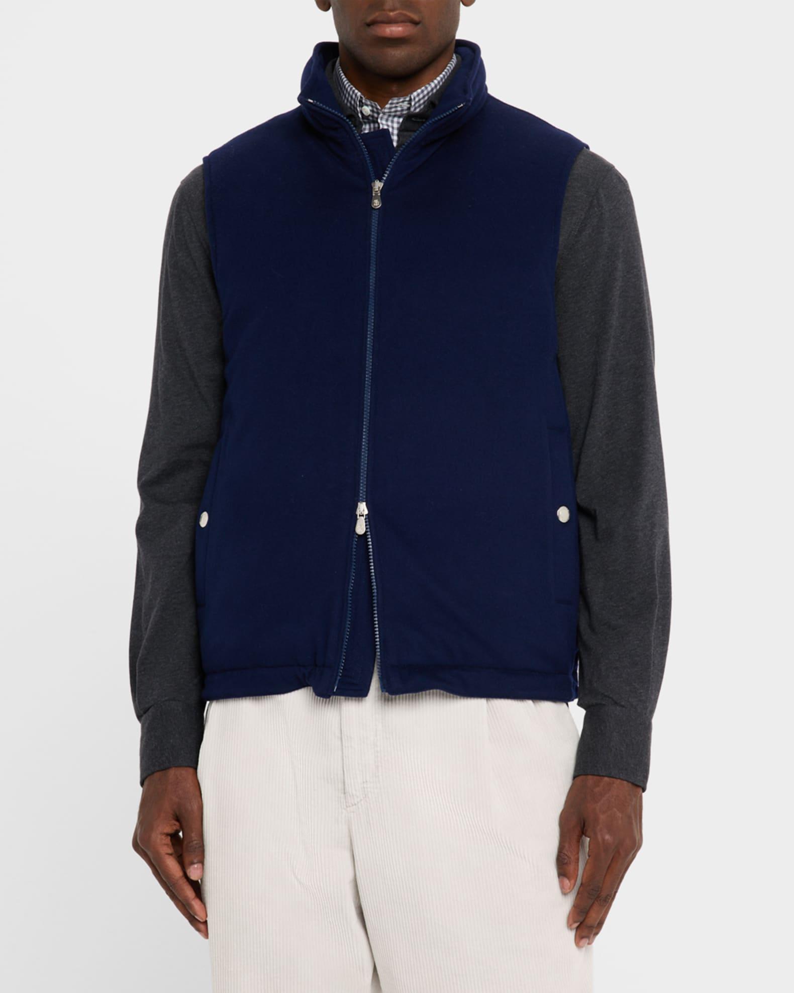 Men's Wool Full-Zip Vest Product Image