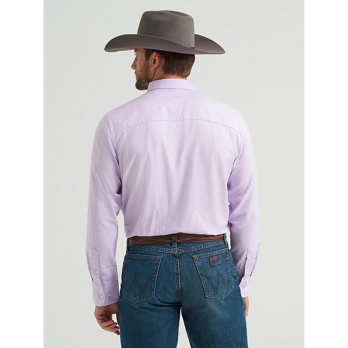 Men's Cody Johnson One Pocket Button Down Shirt in Lilac Diamonds Product Image