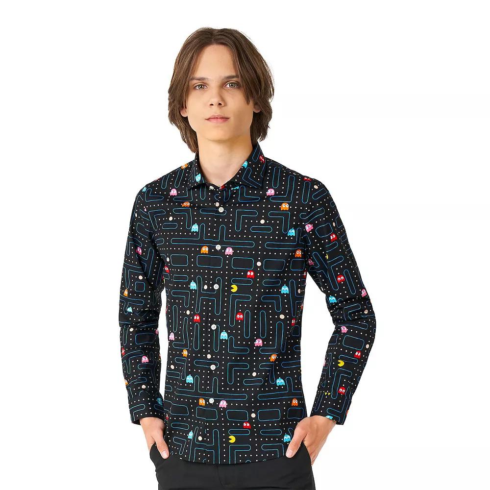 OppoSuits Kids Pac-Man™ Dress Shirt Product Image