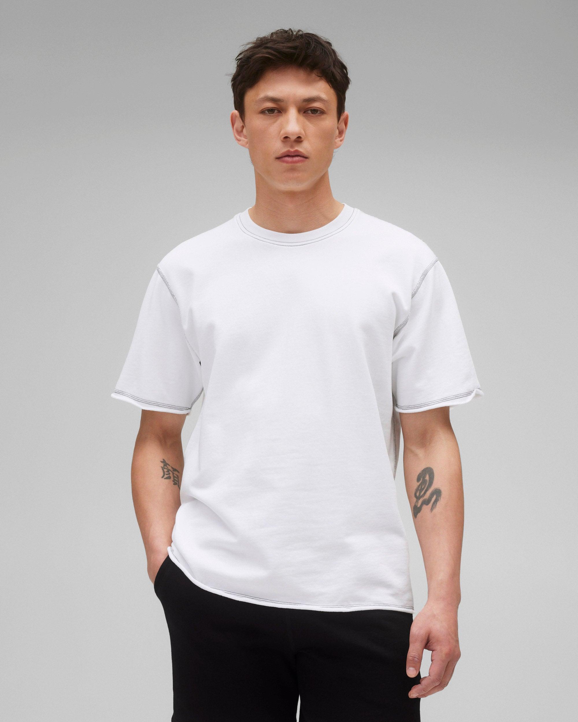 Lightweight Terry Cut-Off Relaxed T-Shirt - Vault Male Product Image