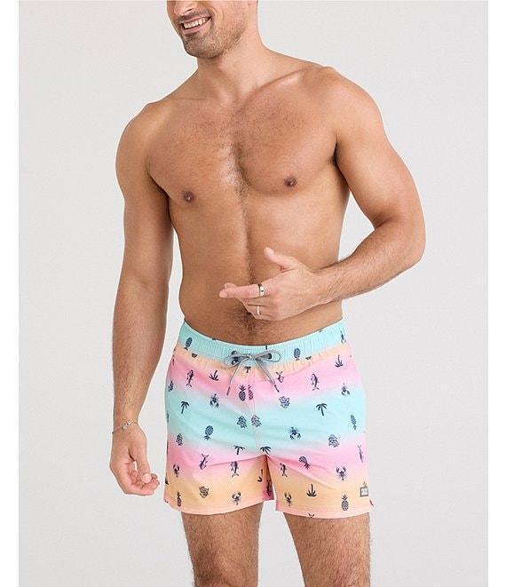 SAXX Oh Bouy 2N1 5#double; Summer Ombre Volley Swim Trunks Product Image