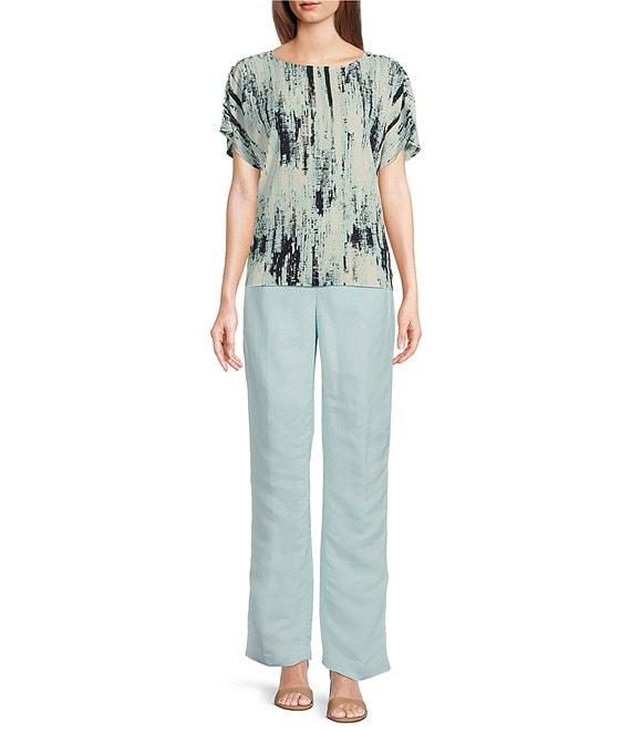 Calvin Klein Linen Blend Modern Fit Pants Product Image