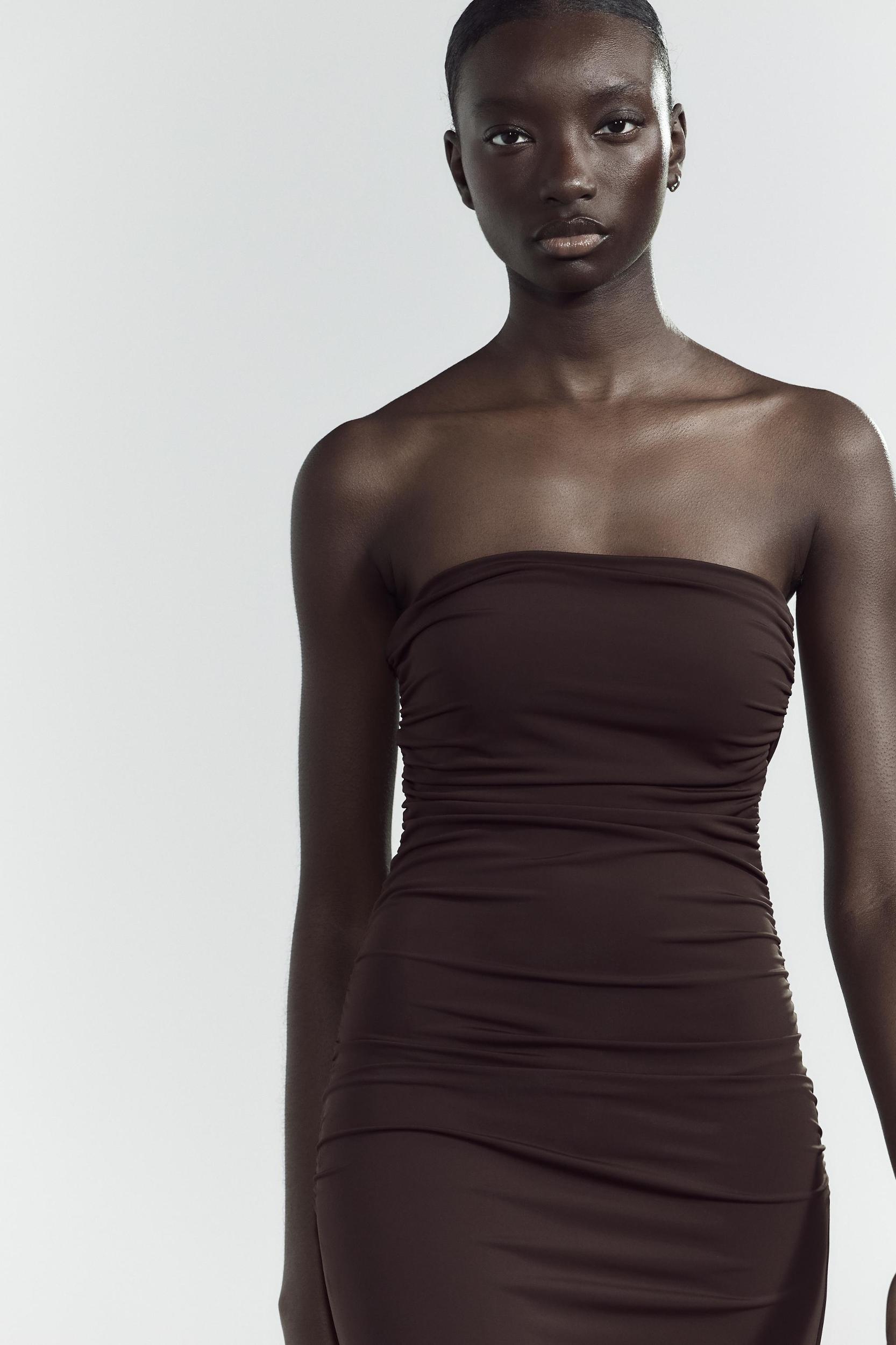 LONG POLYAMIDE DRESS Product Image