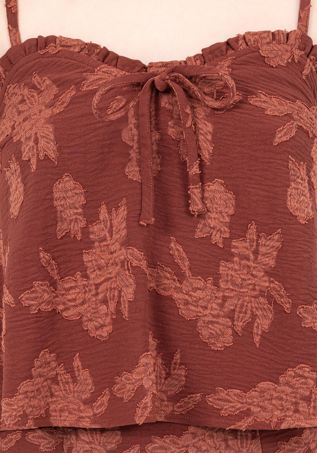 Prosperity Floral Frill Neck Cami Top Product Image