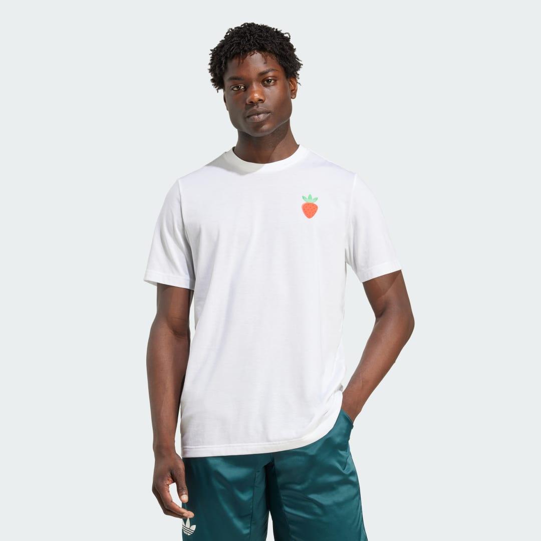 adidas Tennis Graphic Tee White XL Mens Product Image