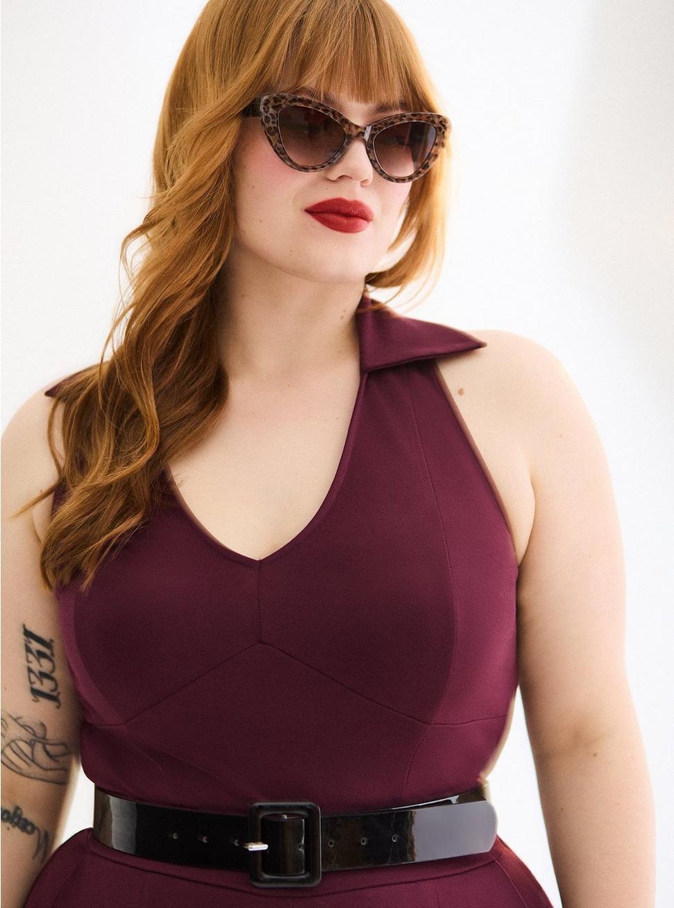 Retro Chic Halter Jumpsuit Product Image