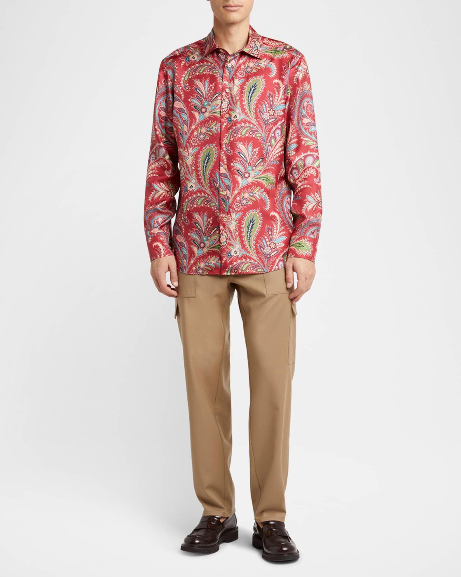 Men's Silk Paisley Sport Shirt Product Image