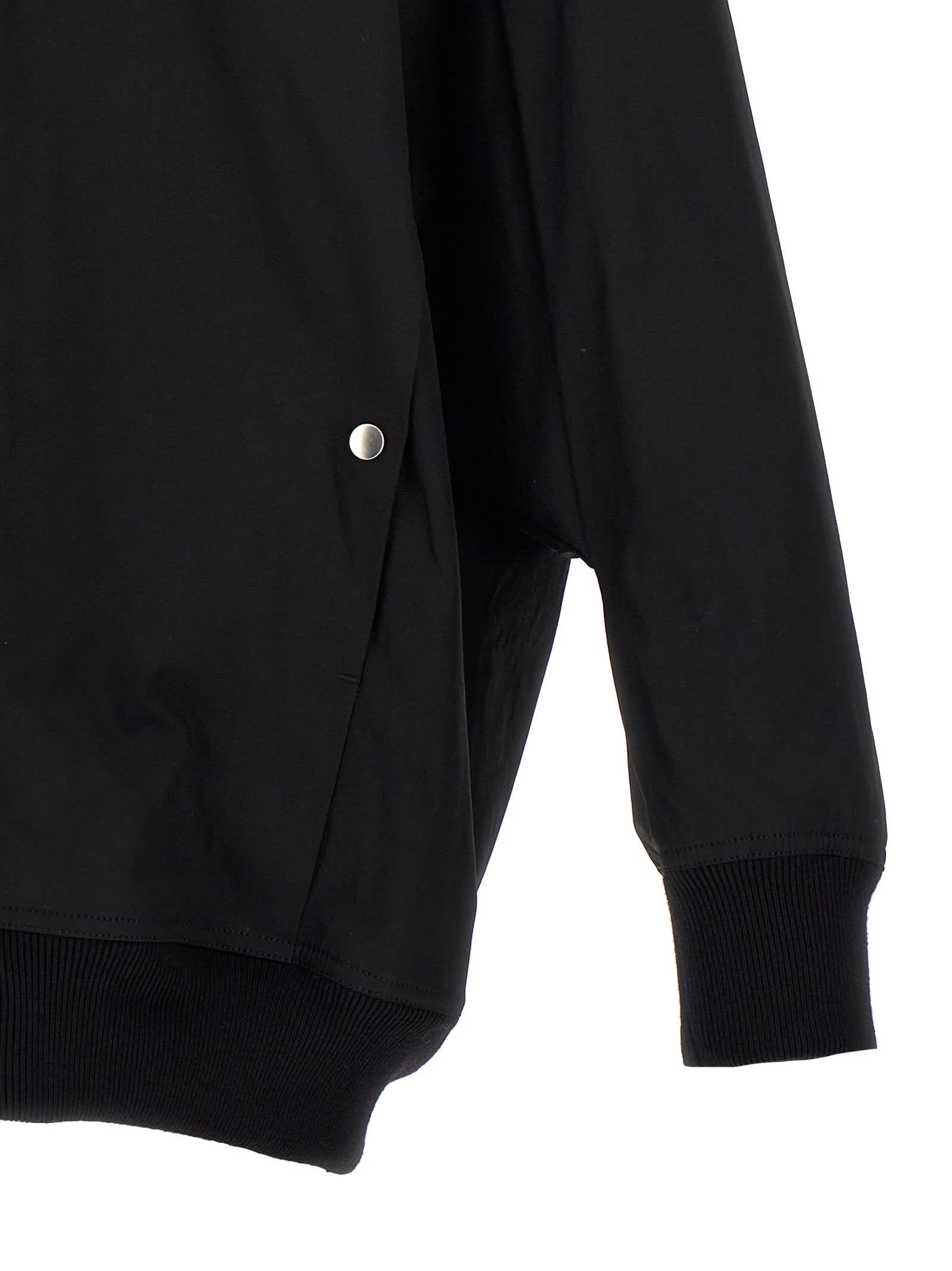 RICK OWENS Black Hollywood Jumbo Flight Bomber Jacket In 09 Black Product Image