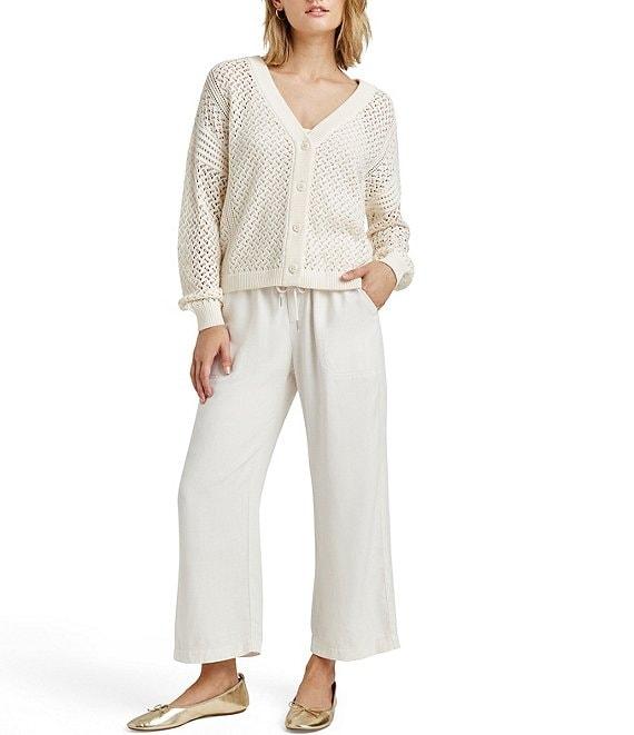 Splendid Brenda Knit V-Neck Long Sleeve Button Front Cardigan Product Image