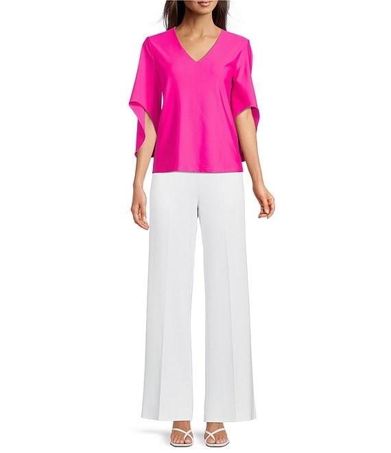 Jude Connally Trixie Ponte Wide Leg Full Pants Product Image