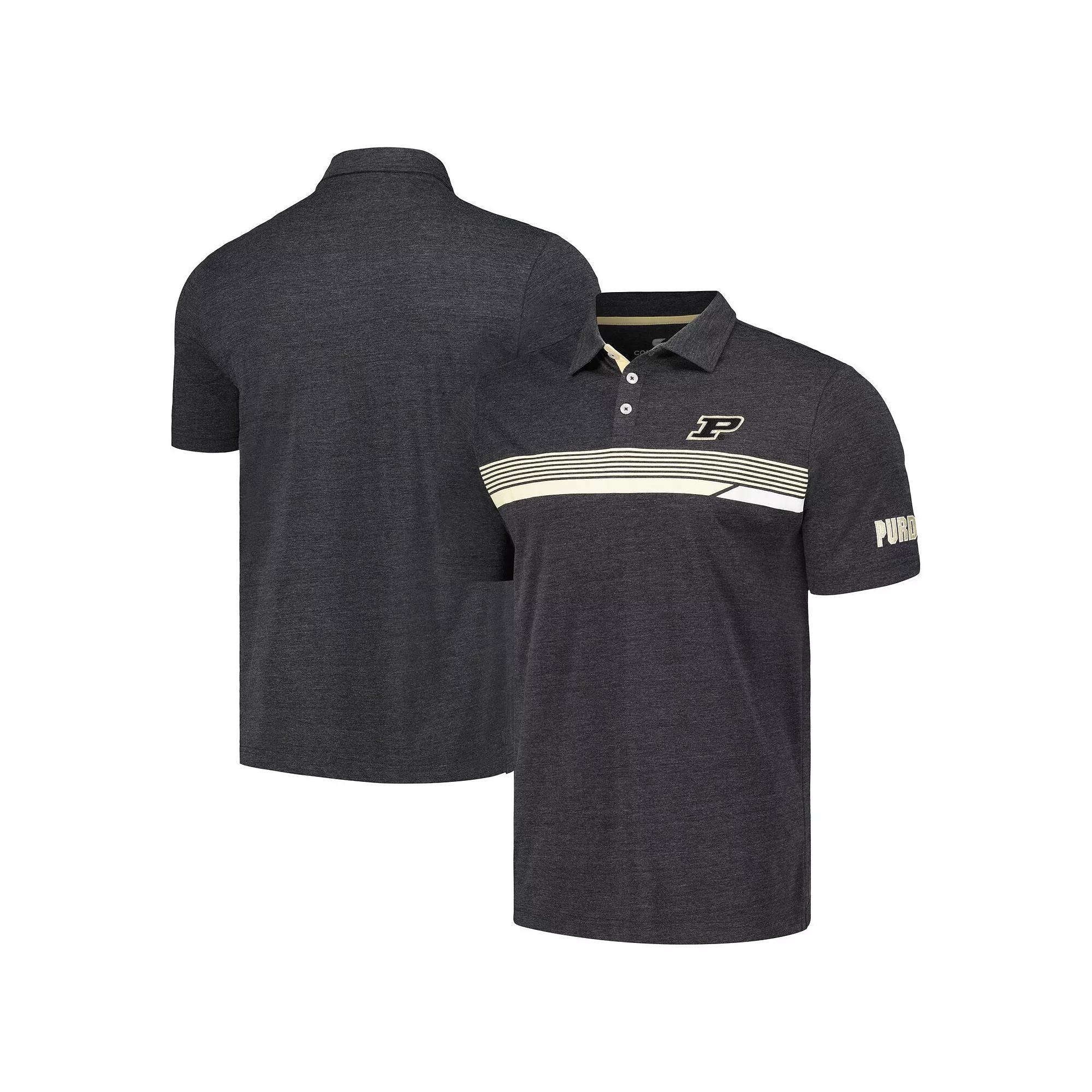 Men's Colosseum  Charcoal Purdue Boilermakers No Problemo Polo, Size: 3XL Product Image