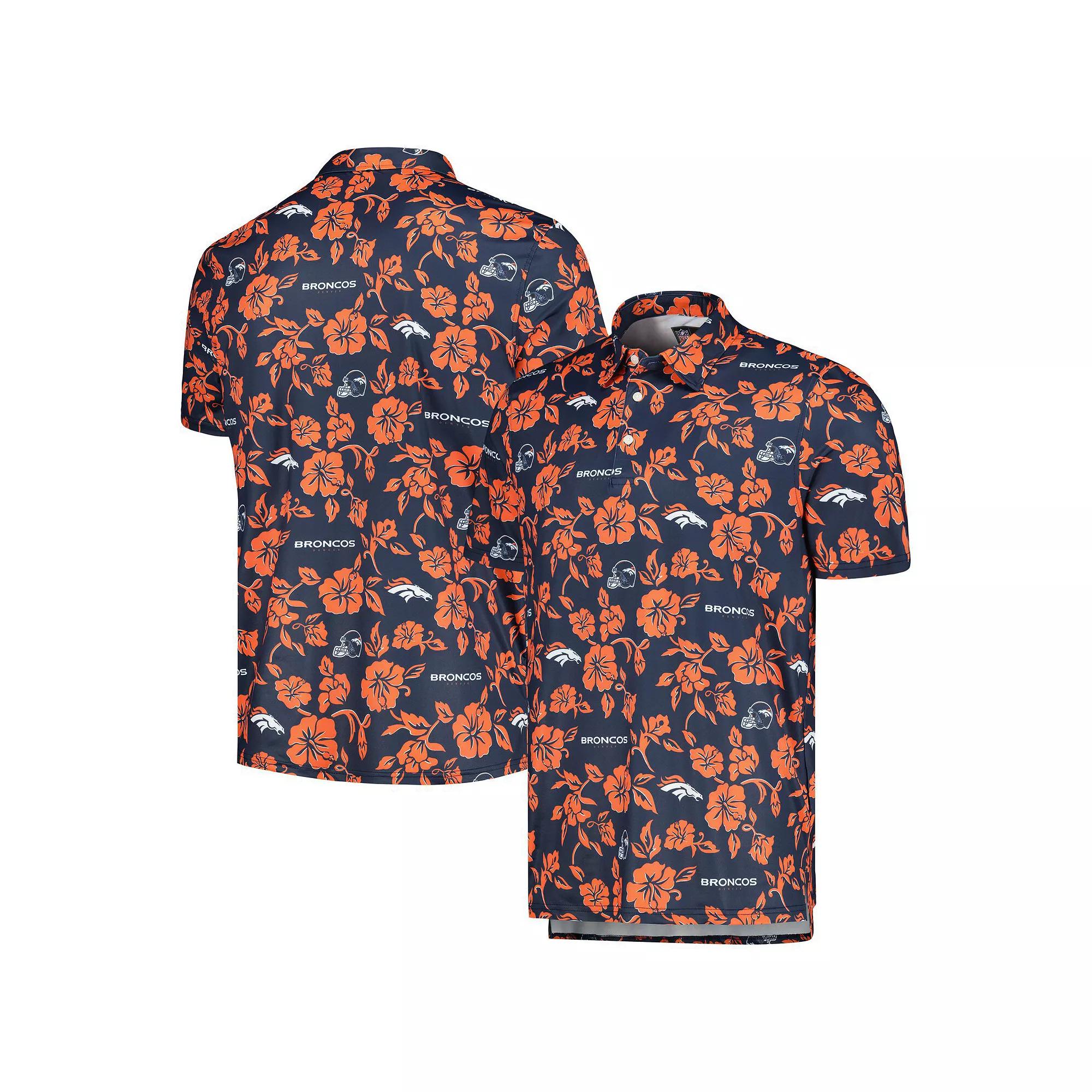 Men's Reyn Spooner Navy Denver Broncos Pua Performance Polo, Size: Medium, Blue Product Image