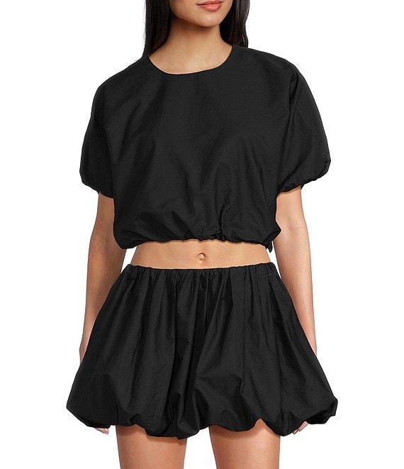 GB Woven Poplin Puff Coordinating Blouse Product Image