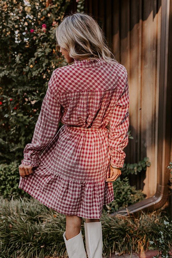 Orchard Stroll Plaid Mini Dress Product Image