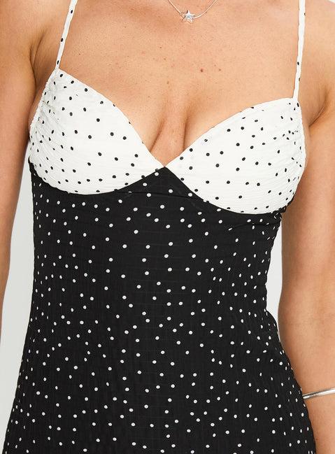 Old Haunts Mini Dress Black / White Product Image