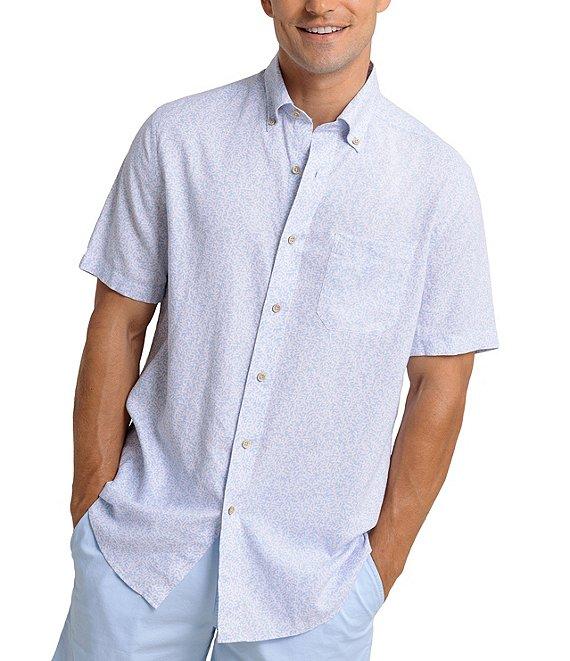 Southern Tide Coral Life Short Sleeve Woven Shirt Product Image
