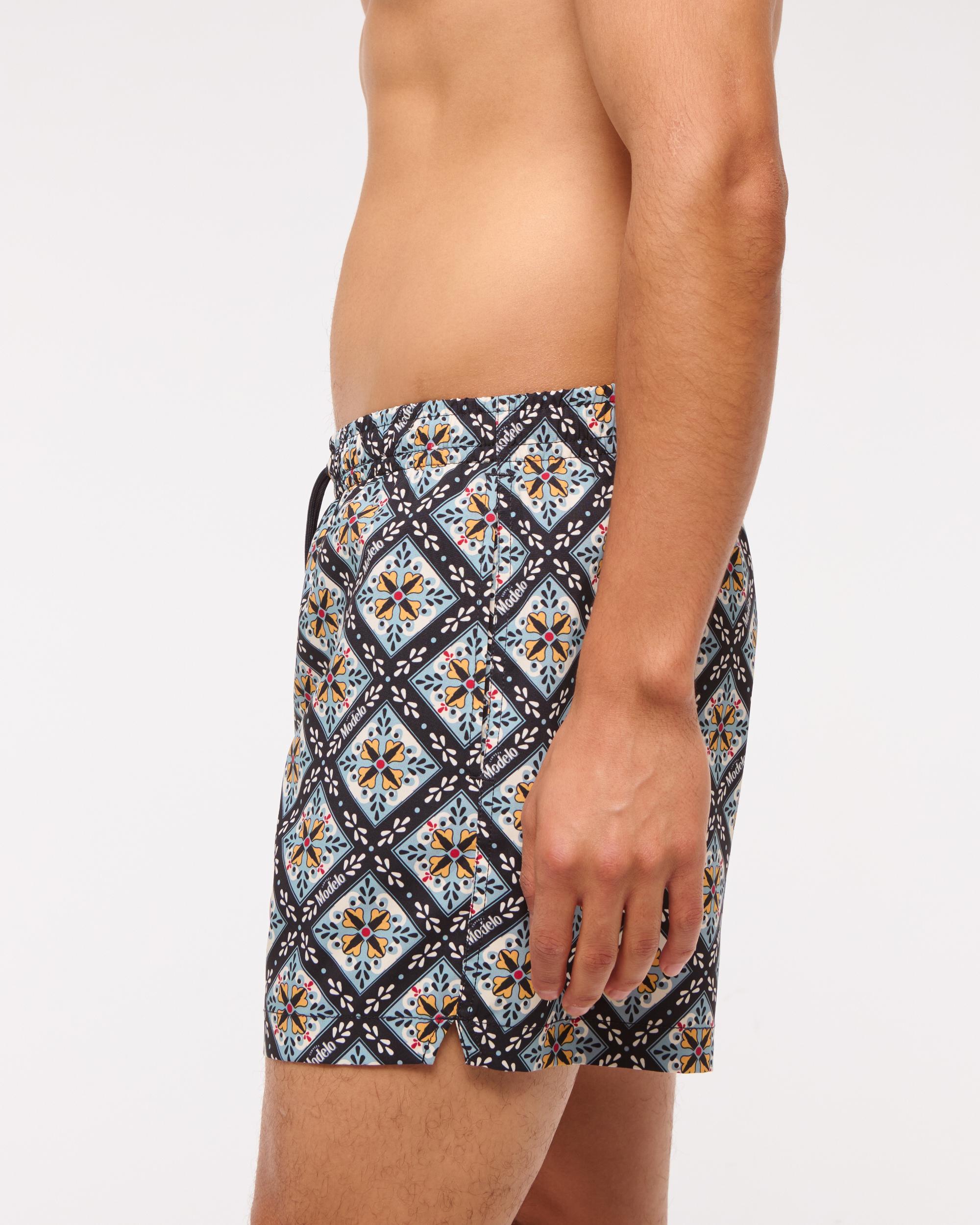 Pull-On Micro-Seersucker Swim Trunk Product Image