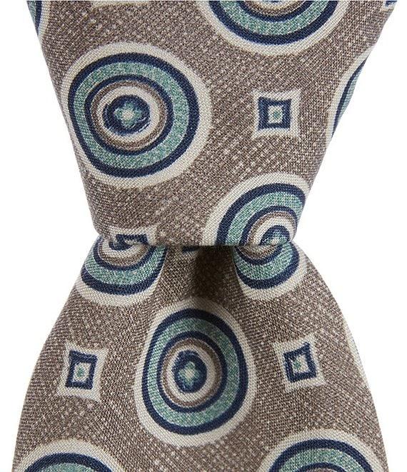 Cremieux Circle Medallion 3 1/4#double; Silk Tie Product Image