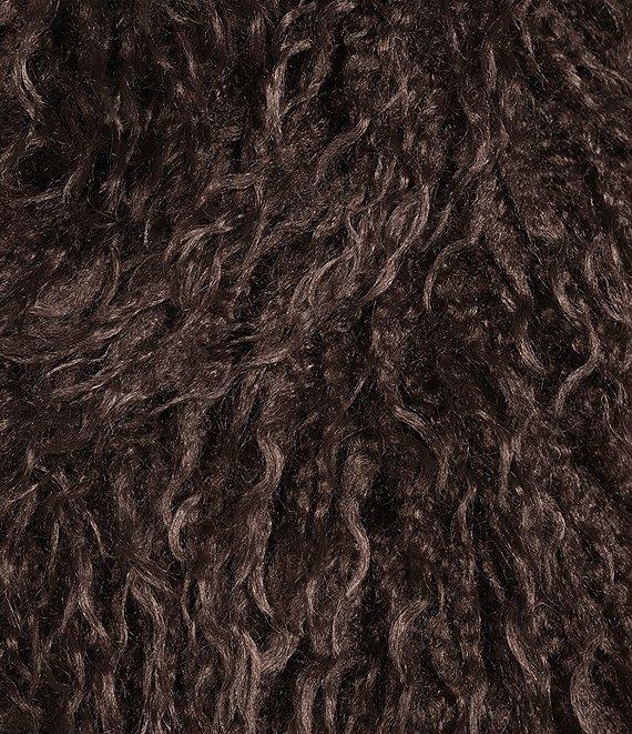 Azalea Wang Ruperta Faux Sherpa Shawl Collared Oversize Single Breasted Jacket Product Image