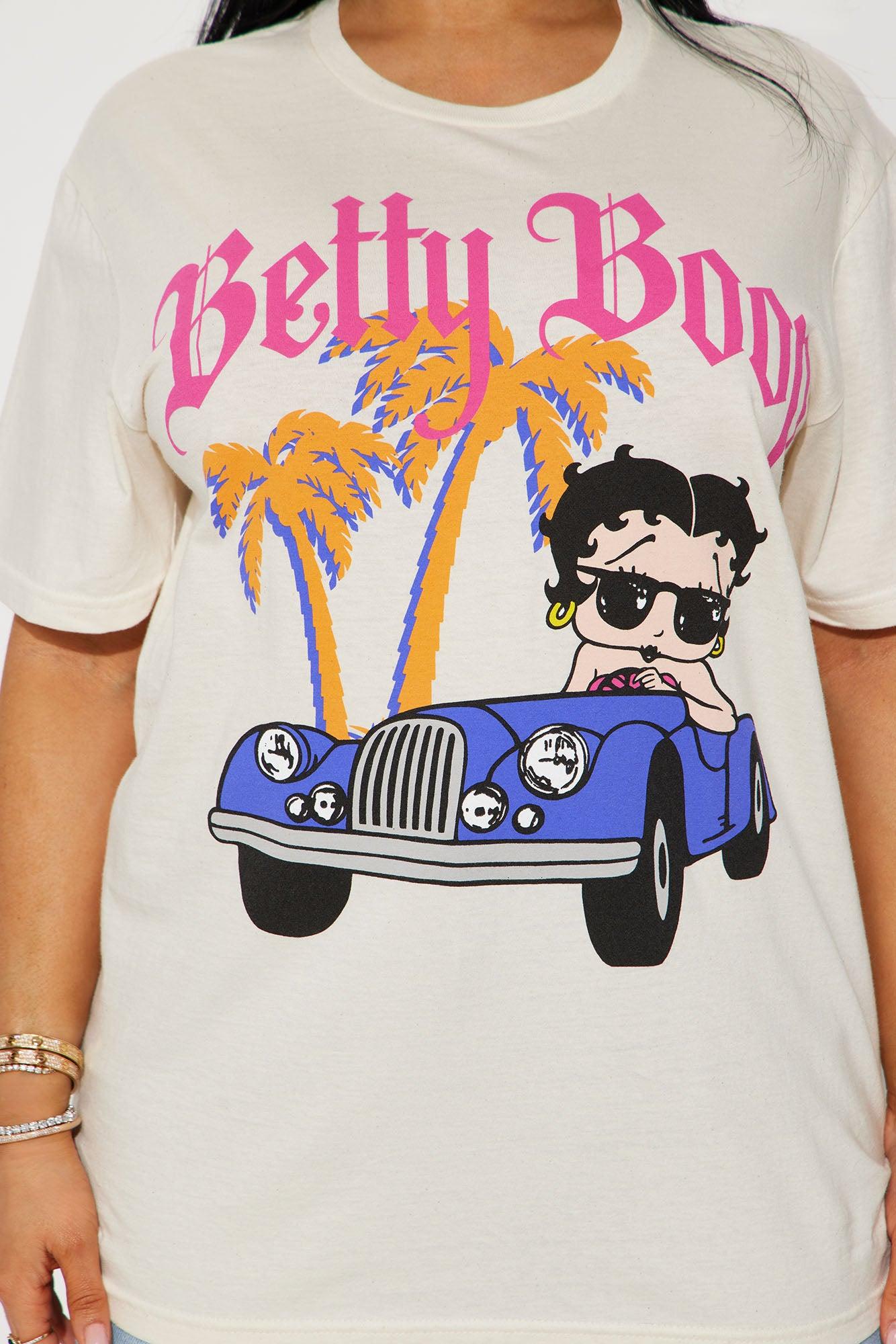 Betty Boop Blvd Oversized Tee - Cream Product Image